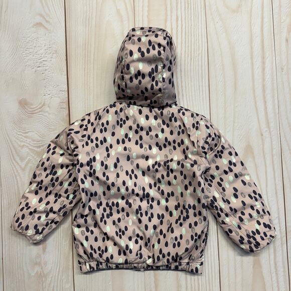 Patagonia Reversible Girls Size 5T?? Down Sweater Puffer Hoodie Jacket - Picture 7 of 10